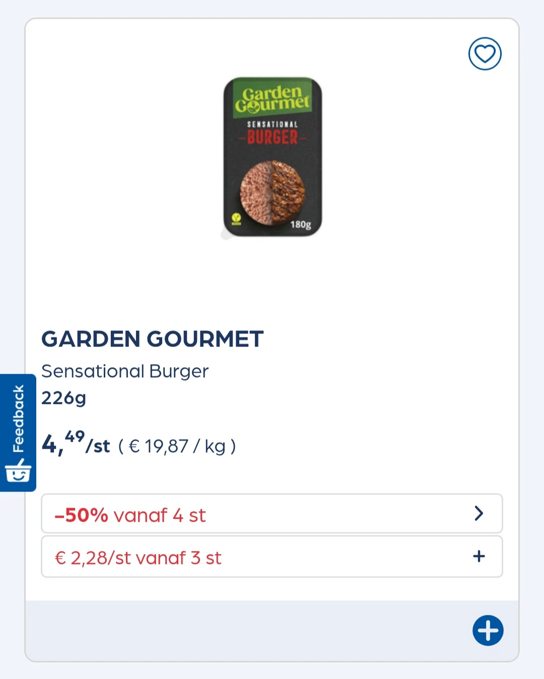 Collect&go GARDEN GOURMET Sensational Burger 226g
