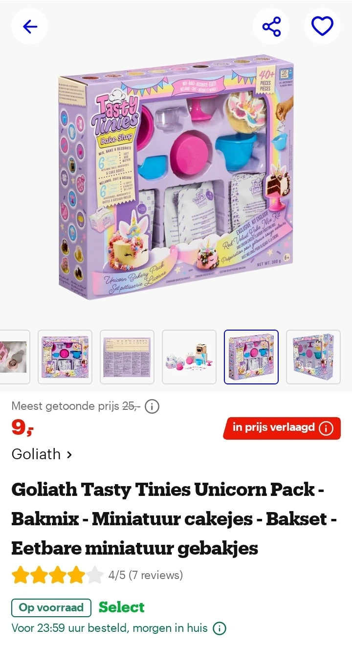 Goliath Tasty Tinies Unicorn Pack - Bakmix