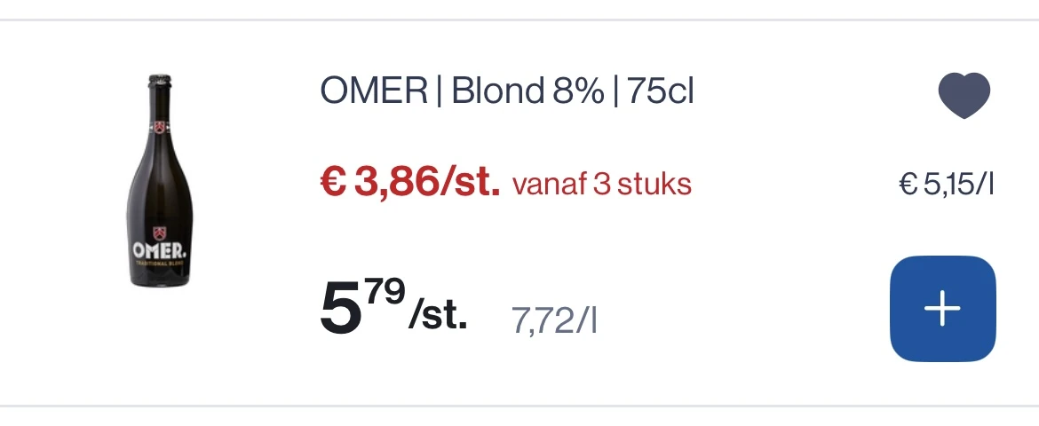Omer blond 8% 75 cl