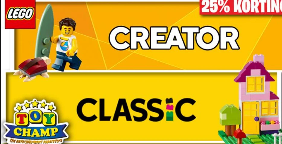 Lego sets aan -25%