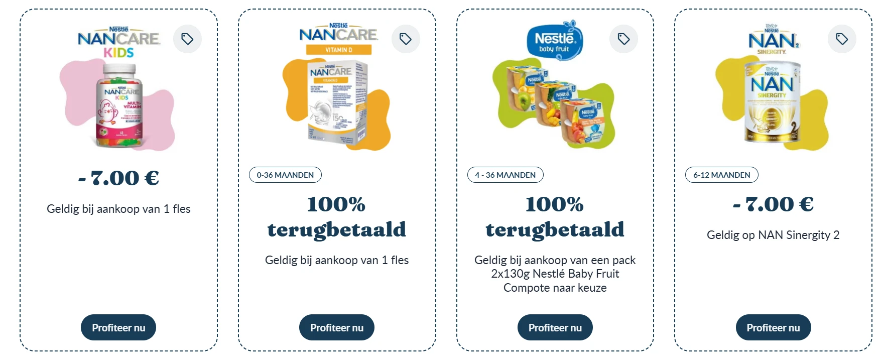 Nestlé Baby & NAN producten met korting of 100% terugbetaald 👶