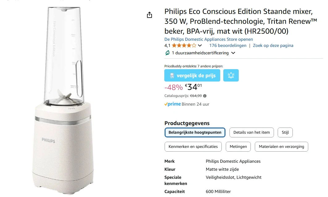 Philips Eco Conscious Edition Staande mixer