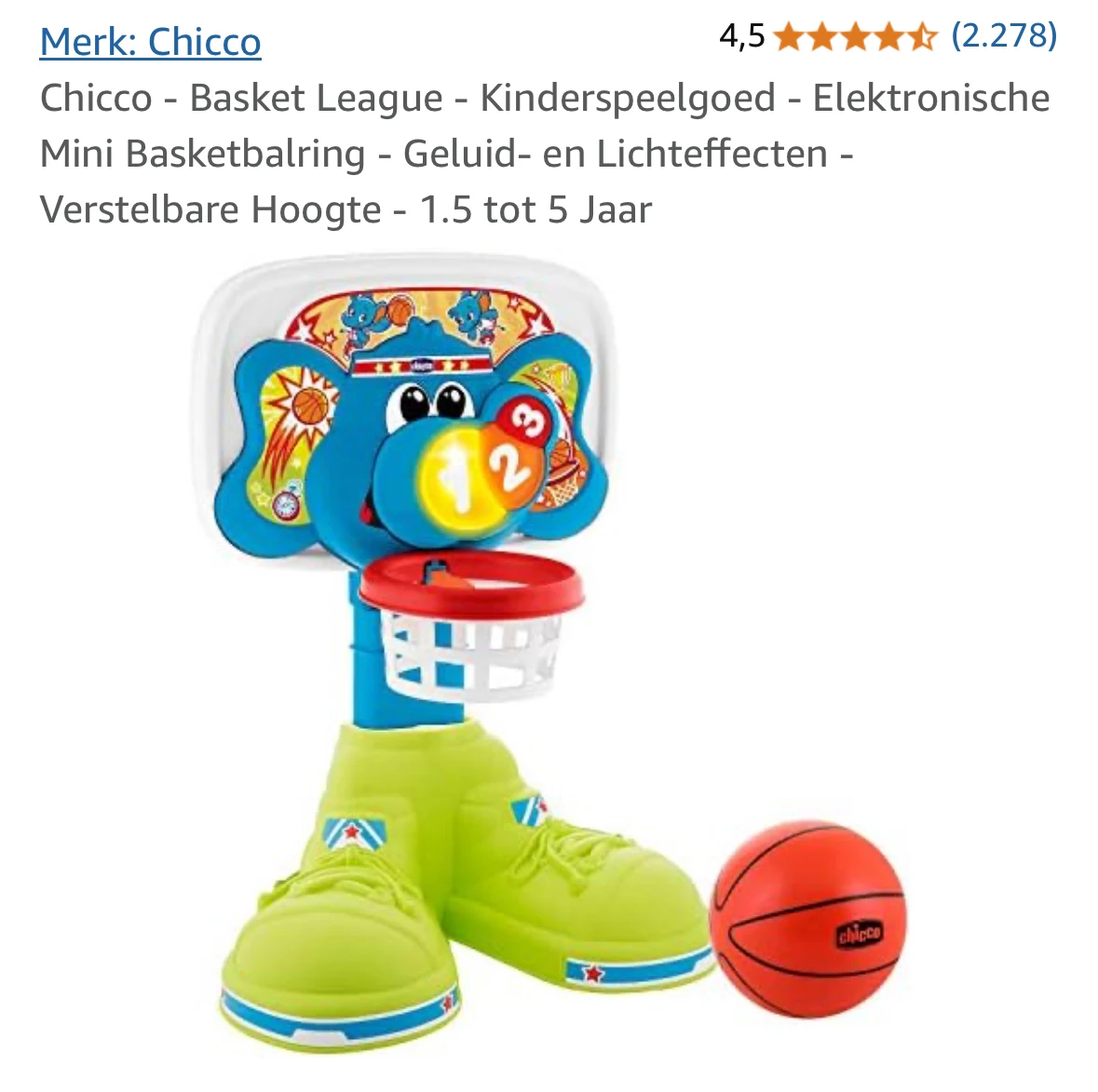 -58% Mini Basketbalring 🏀 Chicco
