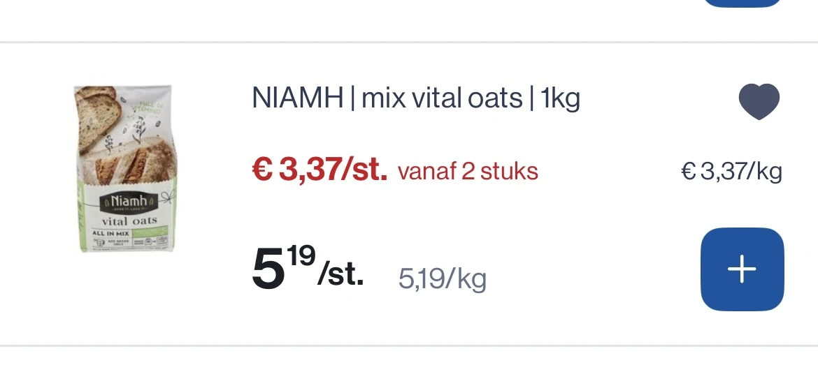 Niamh mix vital oats 1 kg