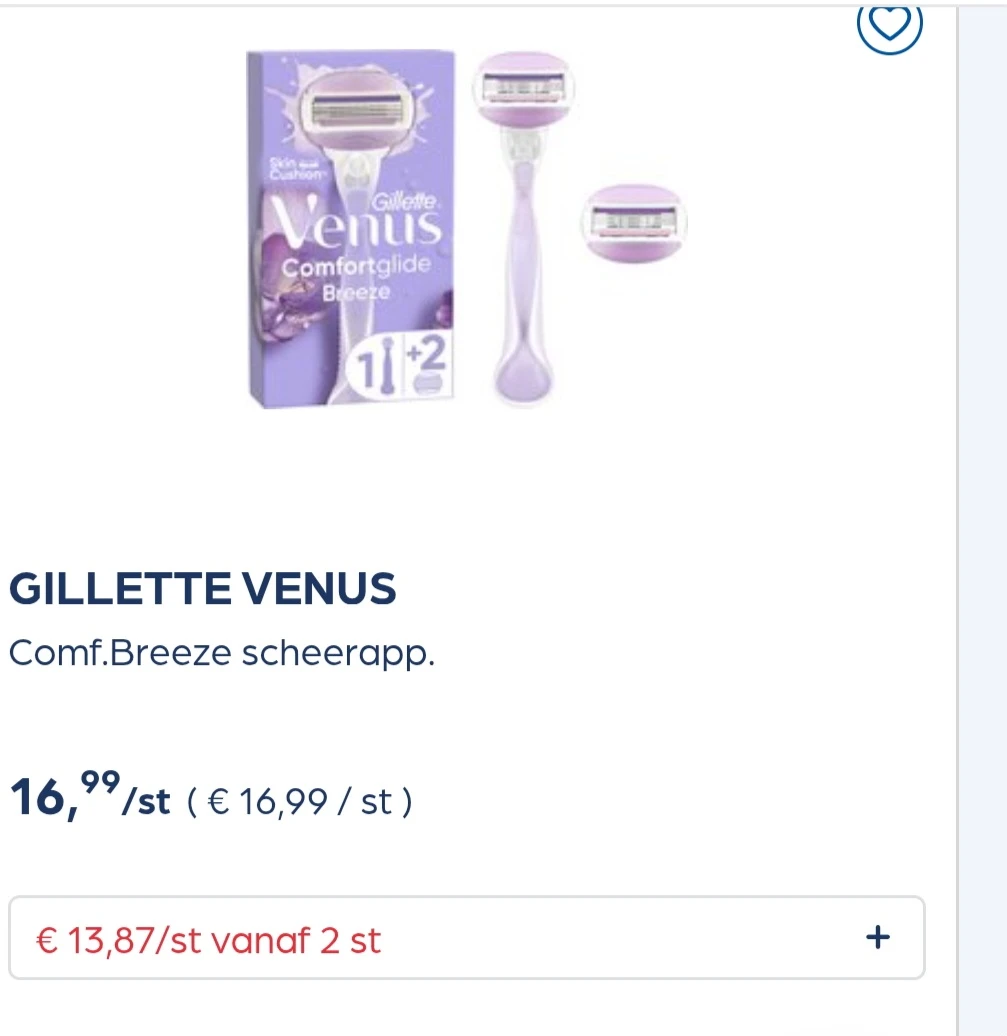 Collect&go GILLETTE VENUS Comf.Breeze scheerapp.