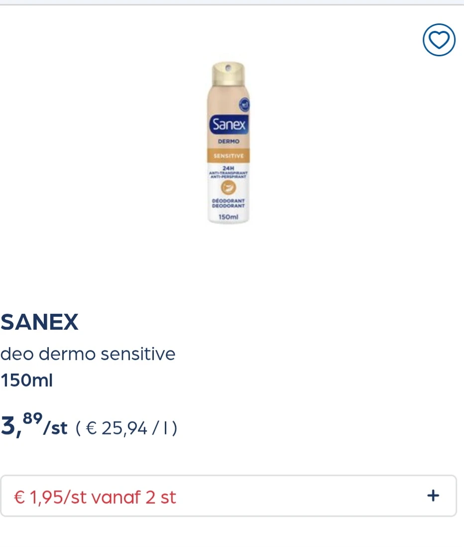 Collect&go SANEX deo dermo sensitive 150ml