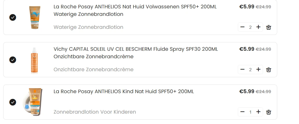 zonnespray met korting op korting