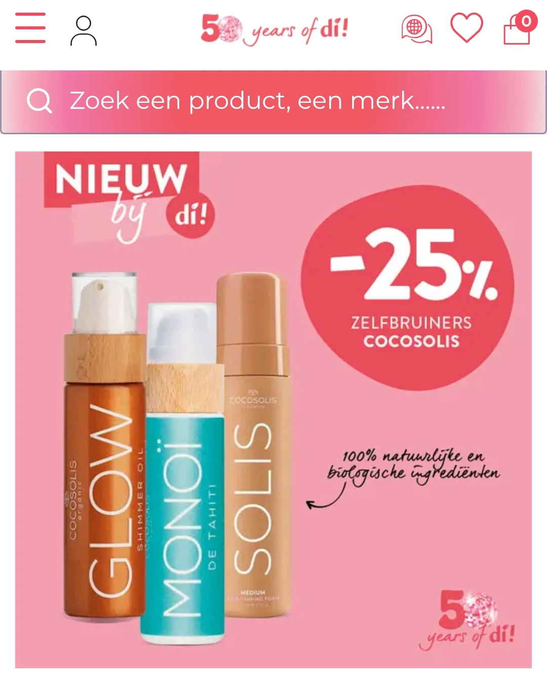 Zelfbruiners bij Di 25%