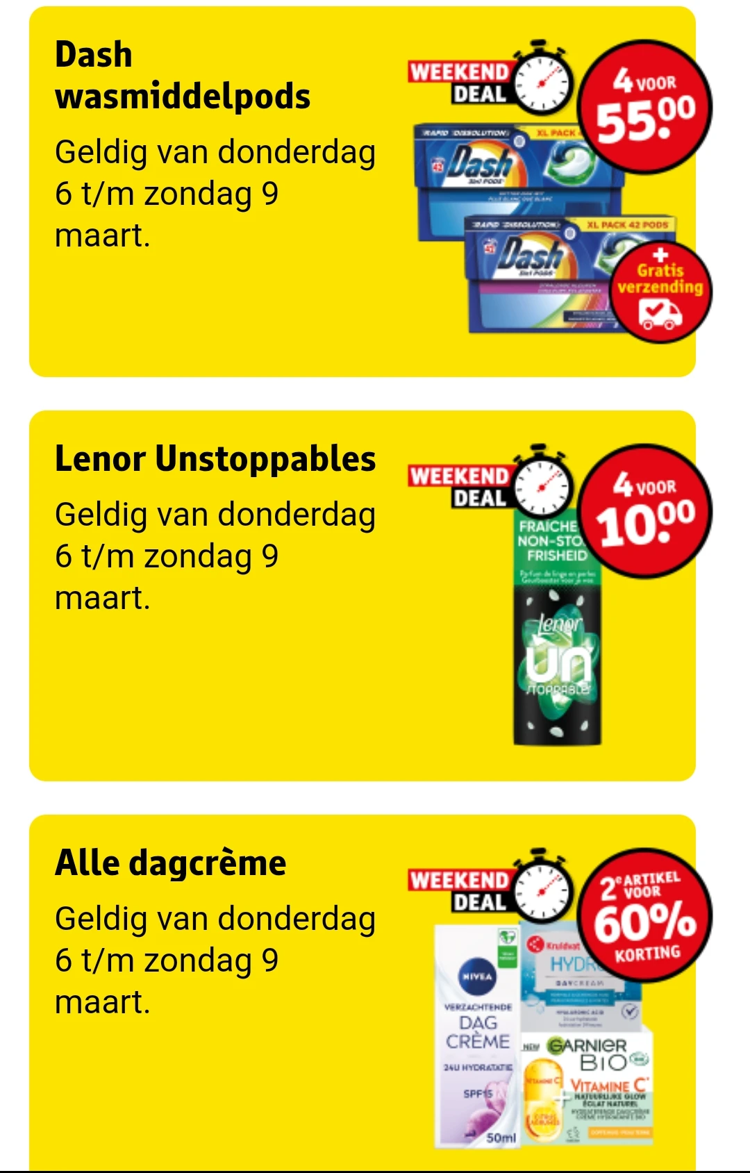 Weekenddeals kruidvat