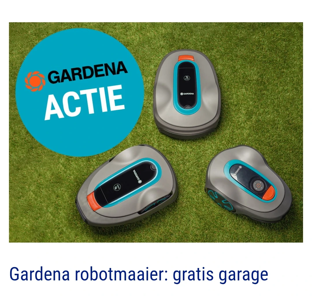 Gardena robotmaaier: gratis garage