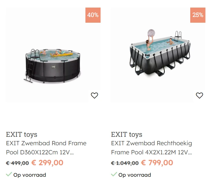 Tot -40% 💦 Zwembadactie bij Multi Bazar