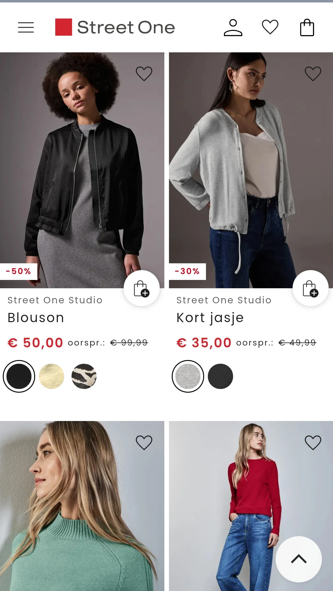 Street -one kortingen tot 50%