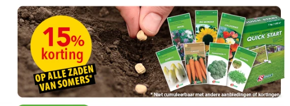 -15% op zaden van Somers 🌱
