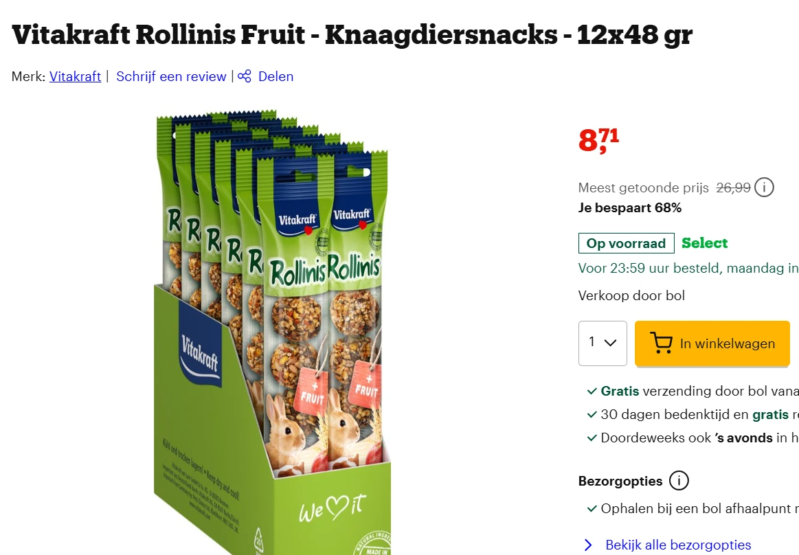 knaagdieren snacks