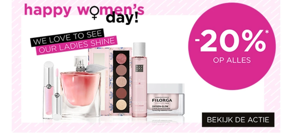 20% korting op alles bij ICI Paris XL