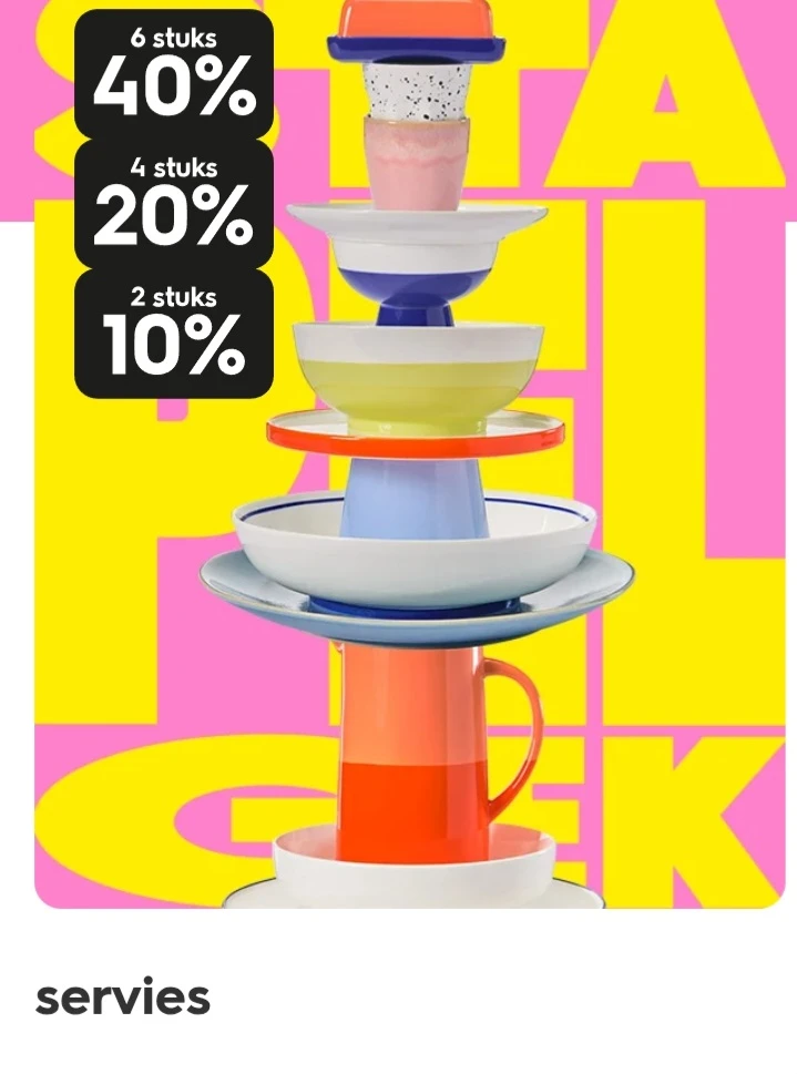 Servies tot -40% bij hema.com