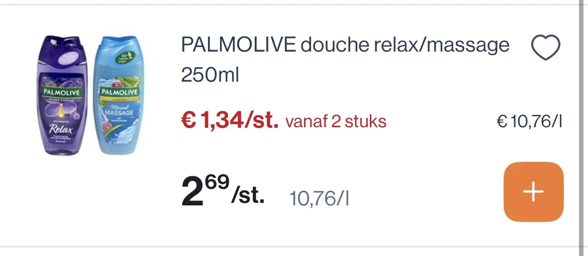 Palmolive douche relax/massage 250 ml