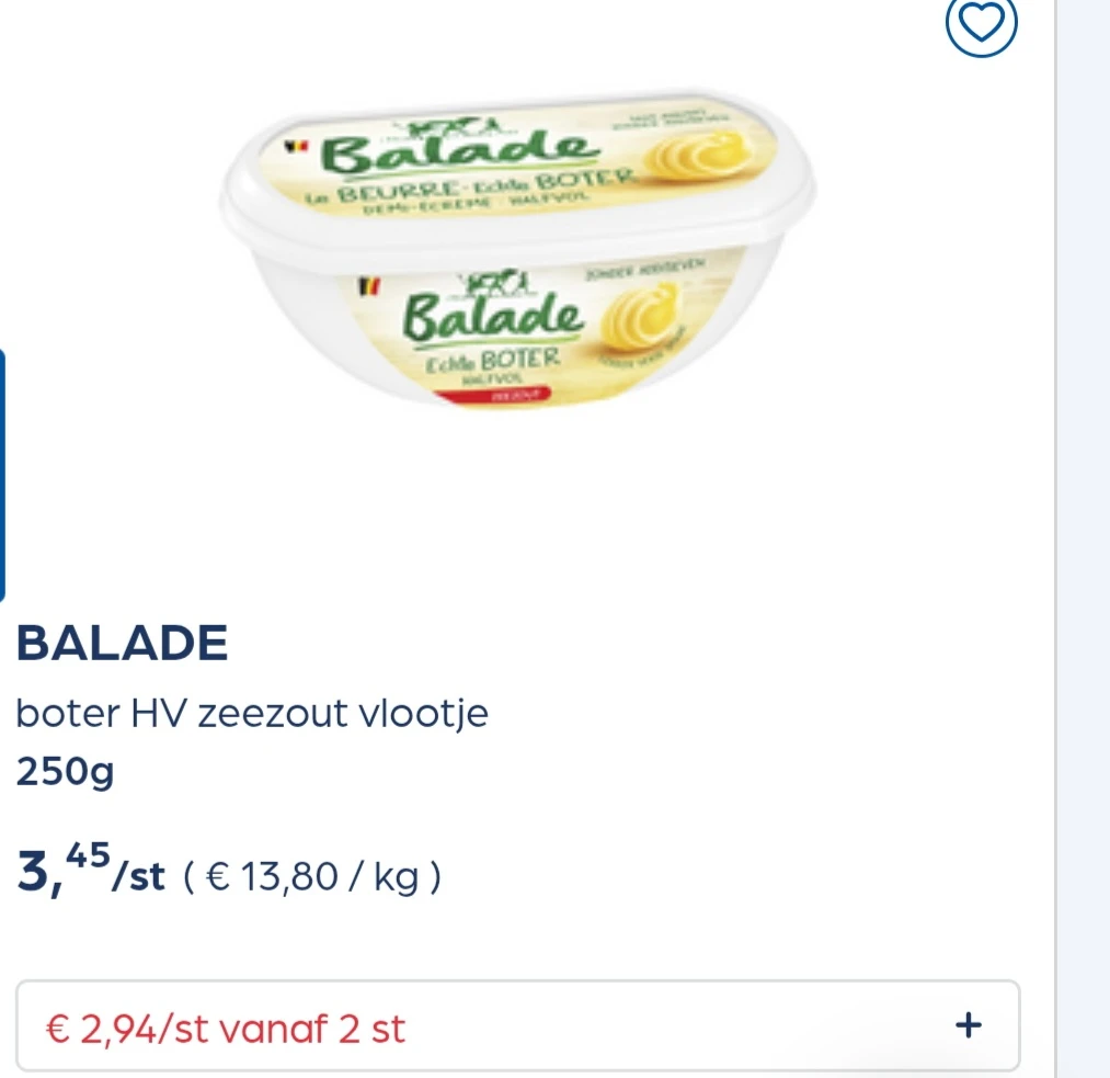 Collect&go BALADE boter HV vlootje 250g