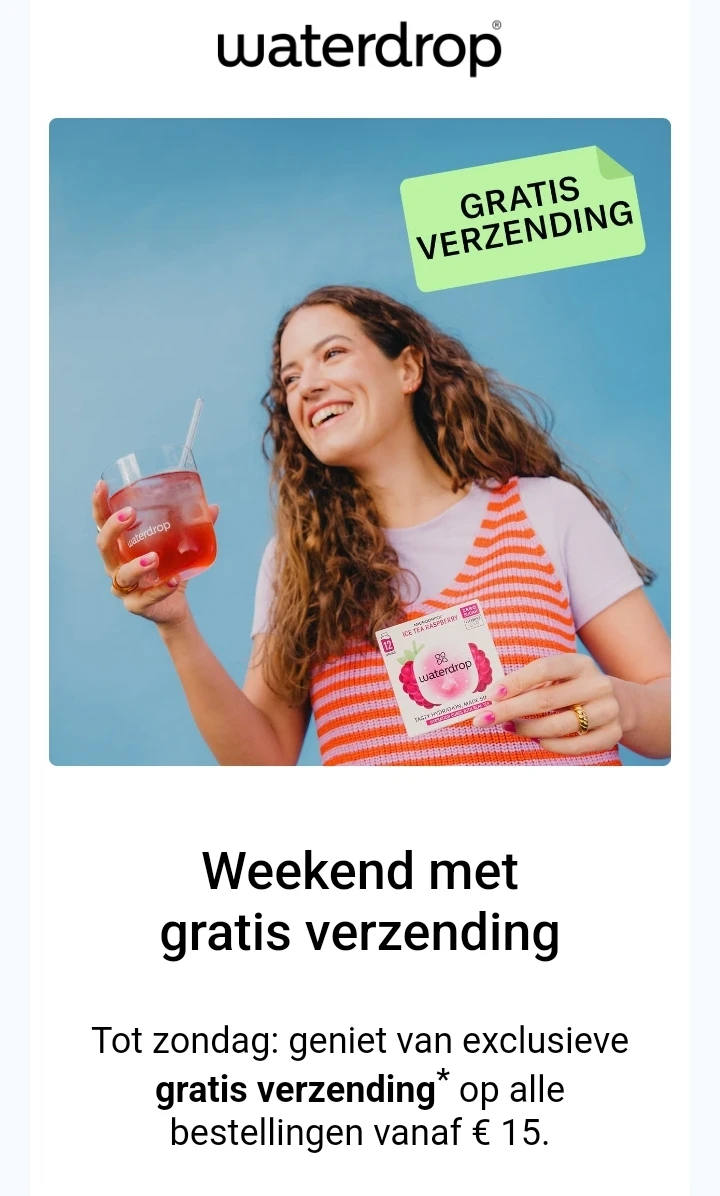 Gratis verzending + deals Waterdrop