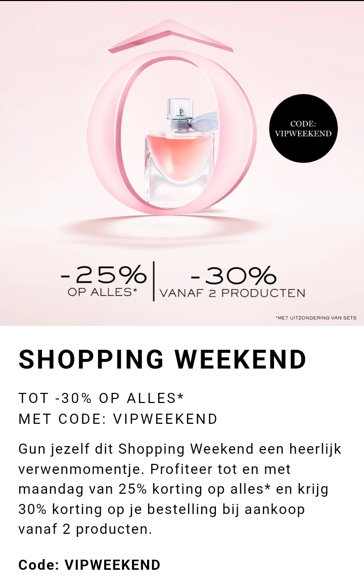 Lancome Shopping Weekend