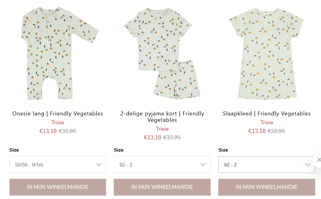 Trixie sale voor baby's en kindjes 🦁
