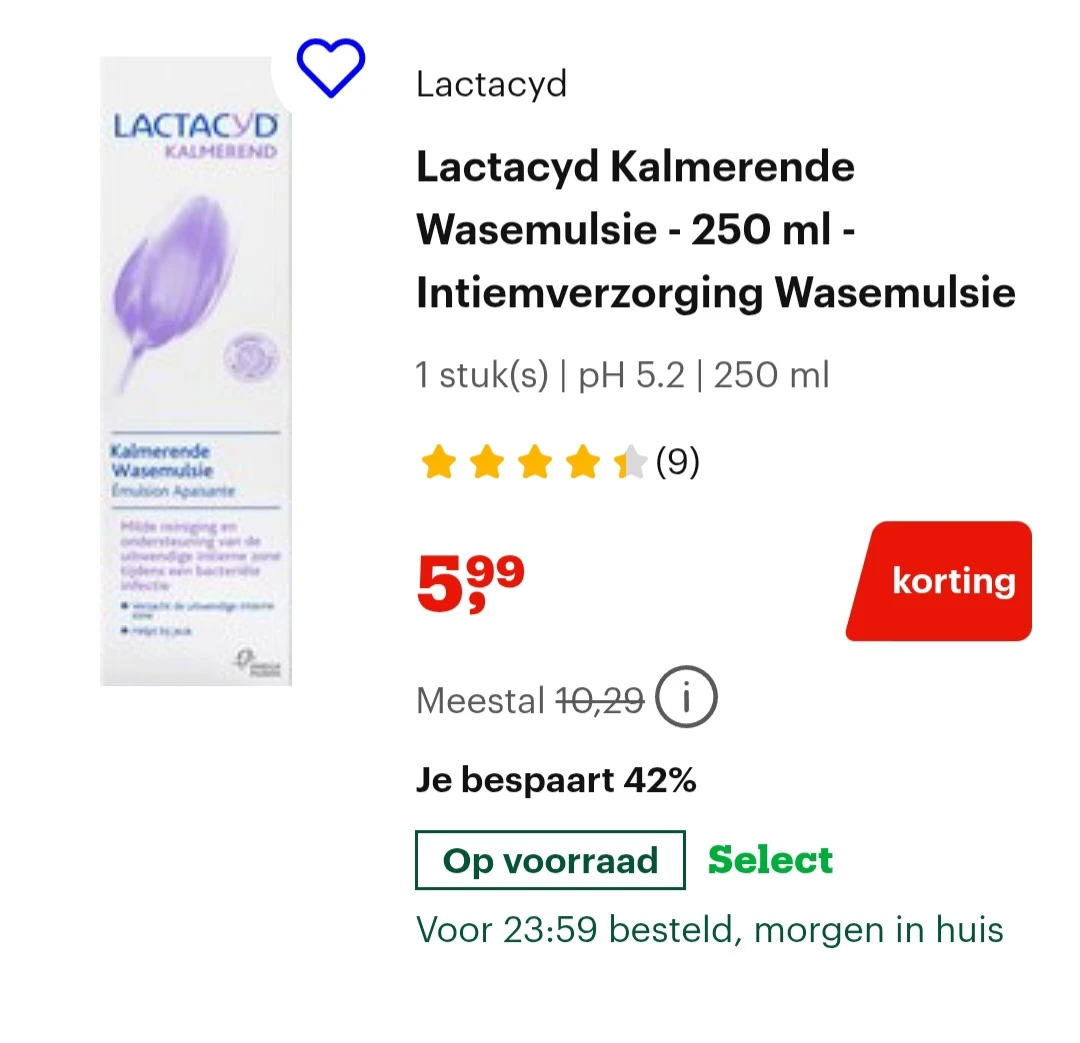 Lactacyd Kalmerende Wasemulsie - 250 ml - Intiemverzorging Wasemulsie -42% op bol.com