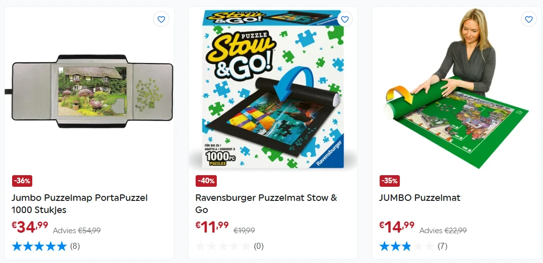 Puzzelmatten en -accessoires tot -40% 🧩