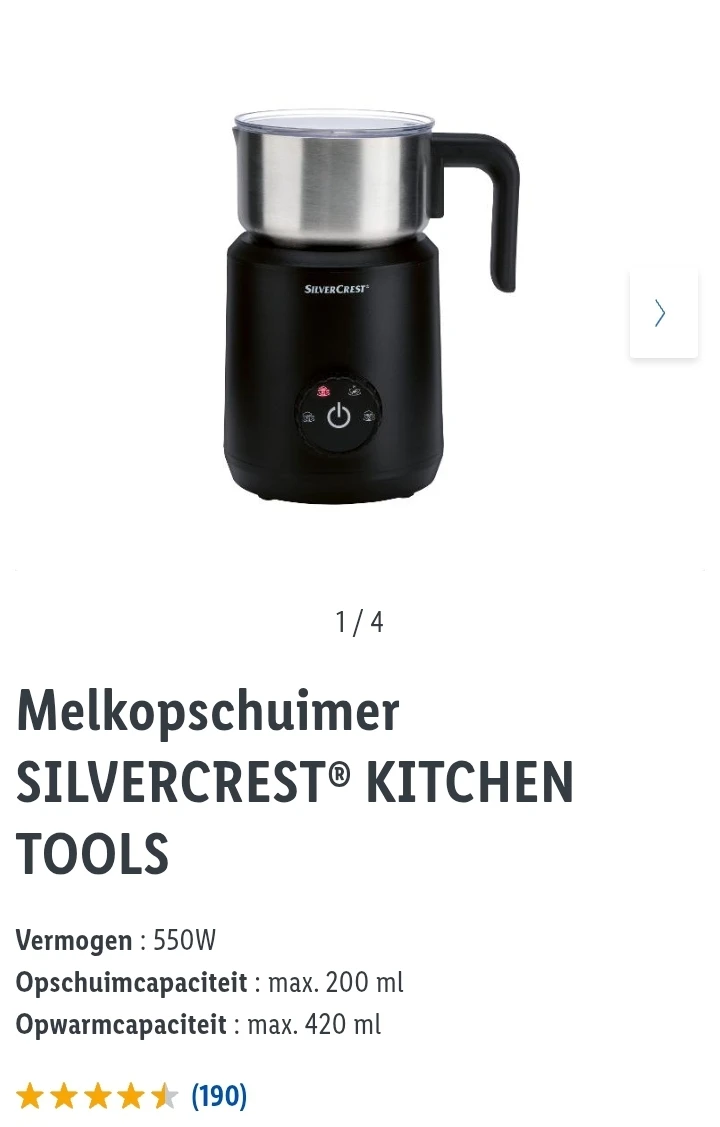 Melkopschuimer SILVERCREST® KITCHEN TOOLS