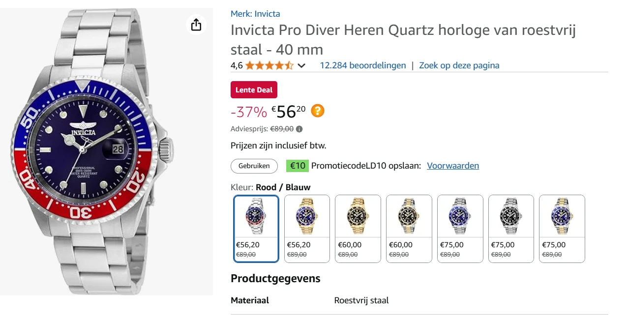 invicta horloge