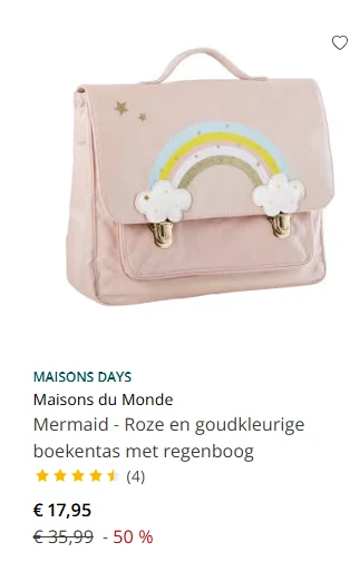 Tot 50% korting op selectie nieuwe collectie