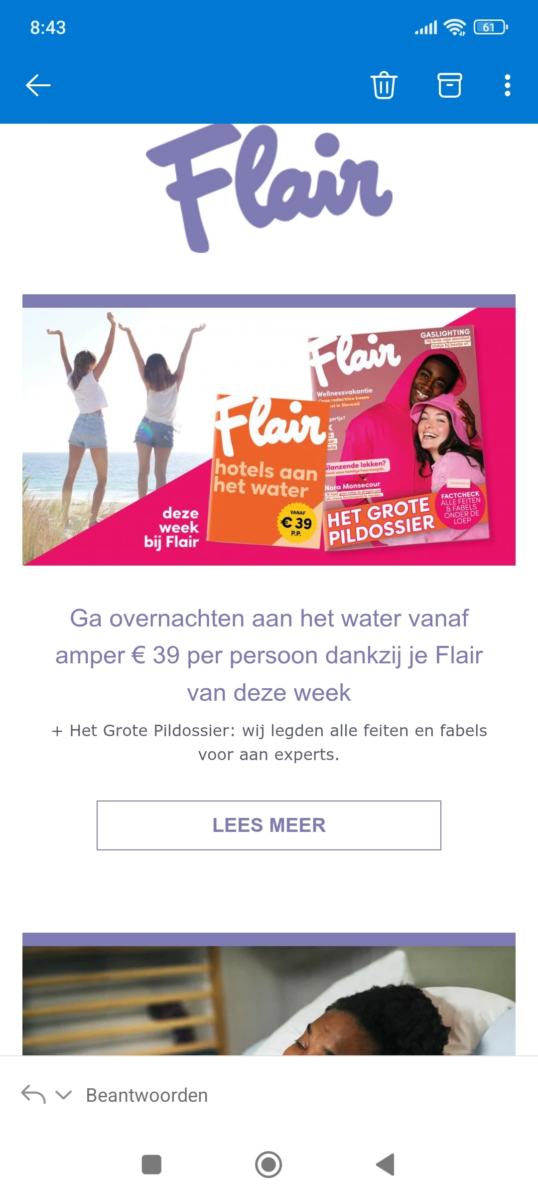 overnachten aan het water vanaf amper € 39 per persoon dankzij je Flair