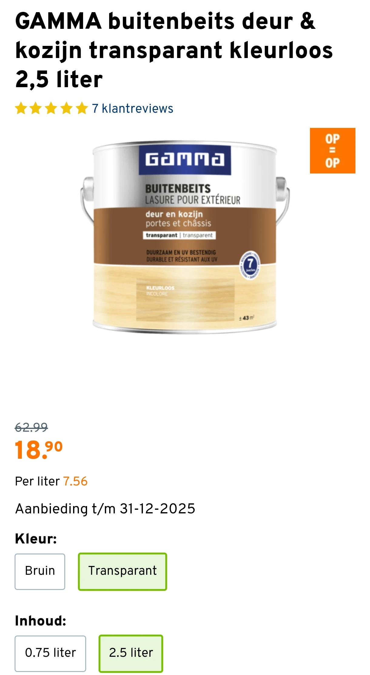 Tot 70% korting op verf en beits in de outlet van Gamma online