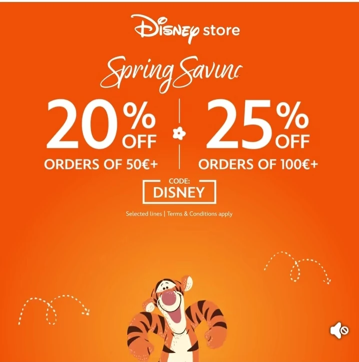 Disneystore Spring Saving