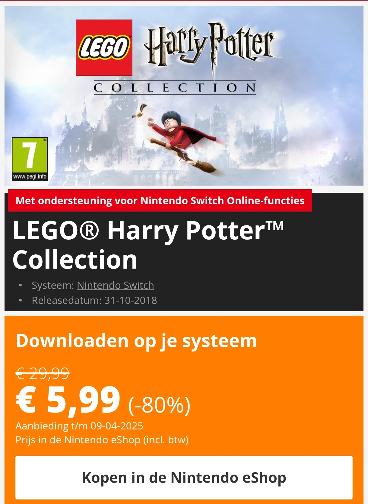 Tot 90% korting op Nintendo switch games om te downloaden