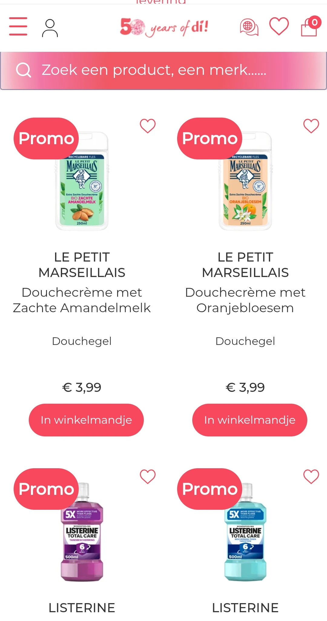 Le petit Marseillais of Listerine nodig? 2 + 2 bij Di
