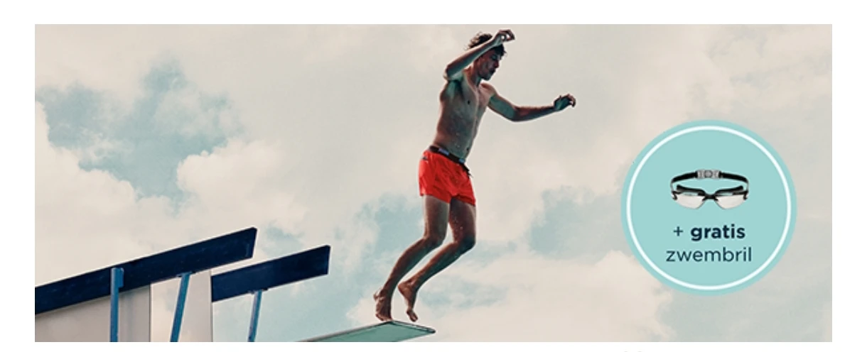 Gratis zwembril bij je bestelling