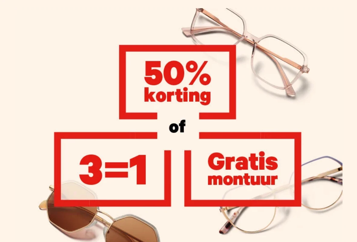 Brillen actie