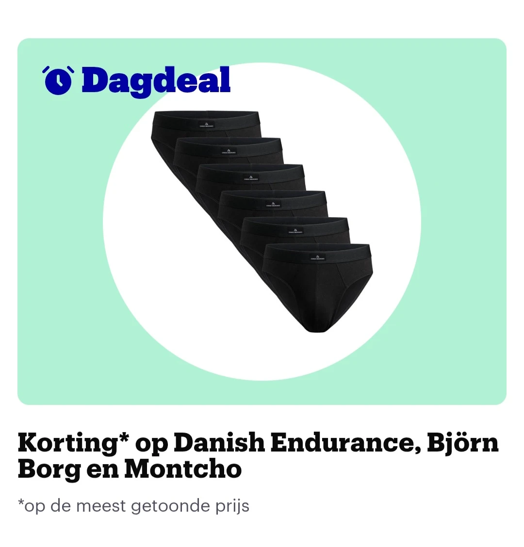 Korting op Danish Endurance, Björn Borg en Montcho bij bol.com