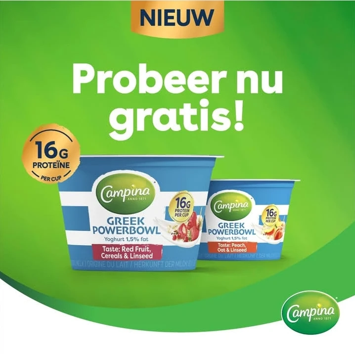 GRATIS Campina Greek Powerbowl