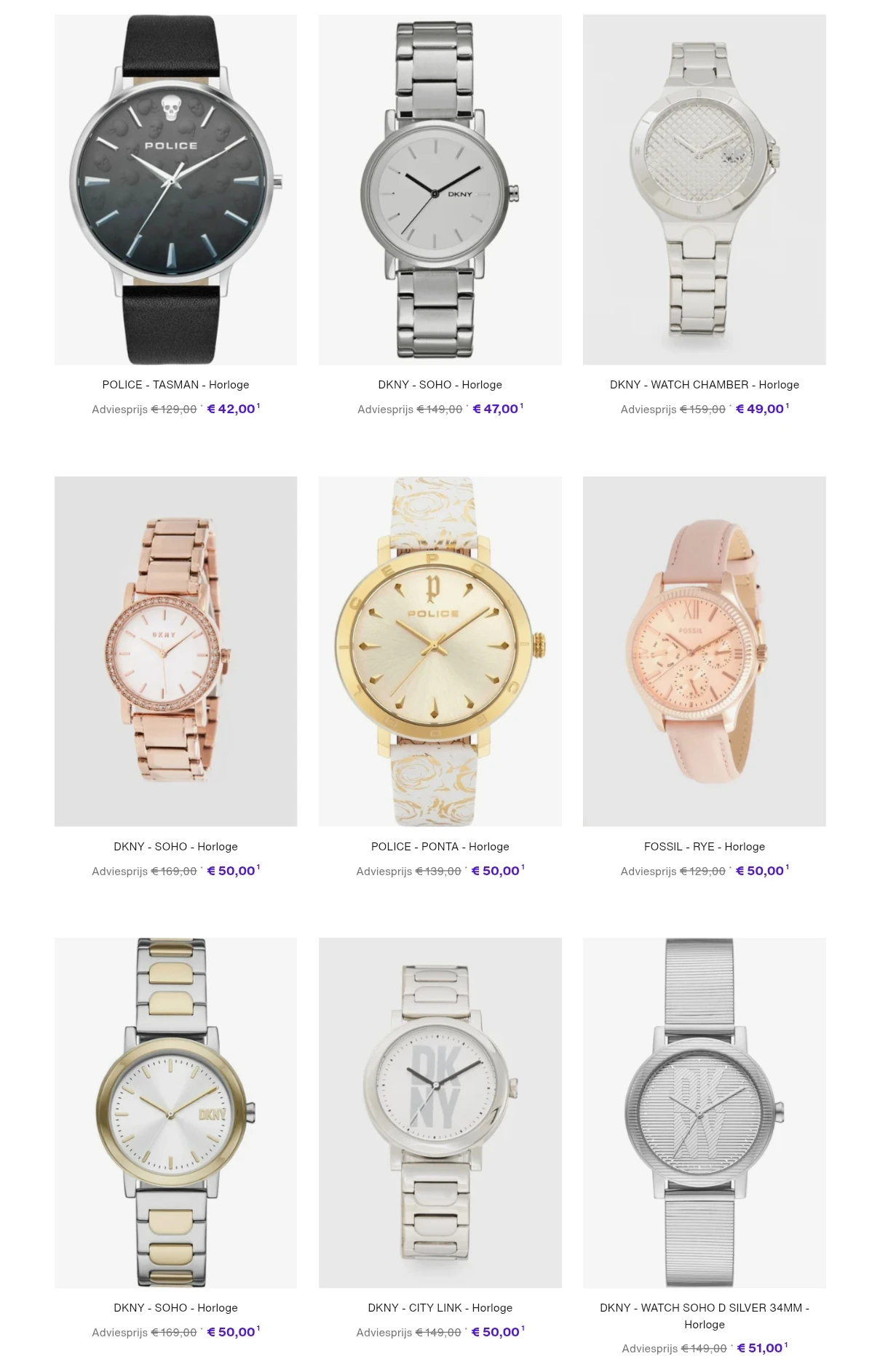 Tot 67% korting op designhorloges