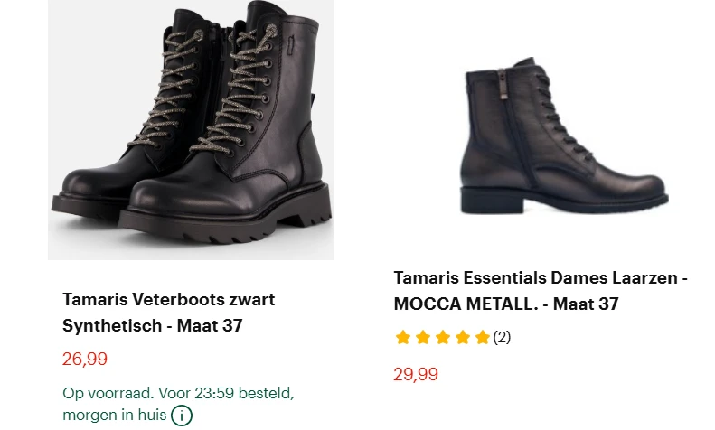 tamaris schoenen/laarsjes bij bol
