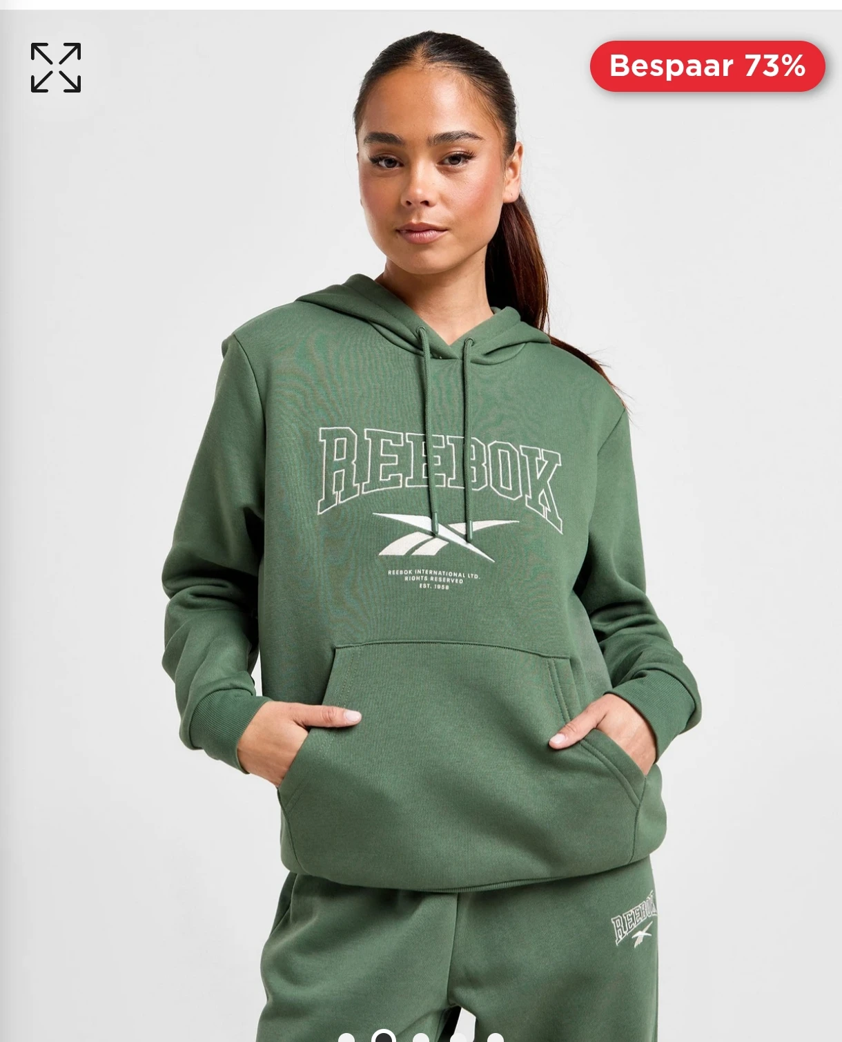 Reebok hoodie dames maat L 15€