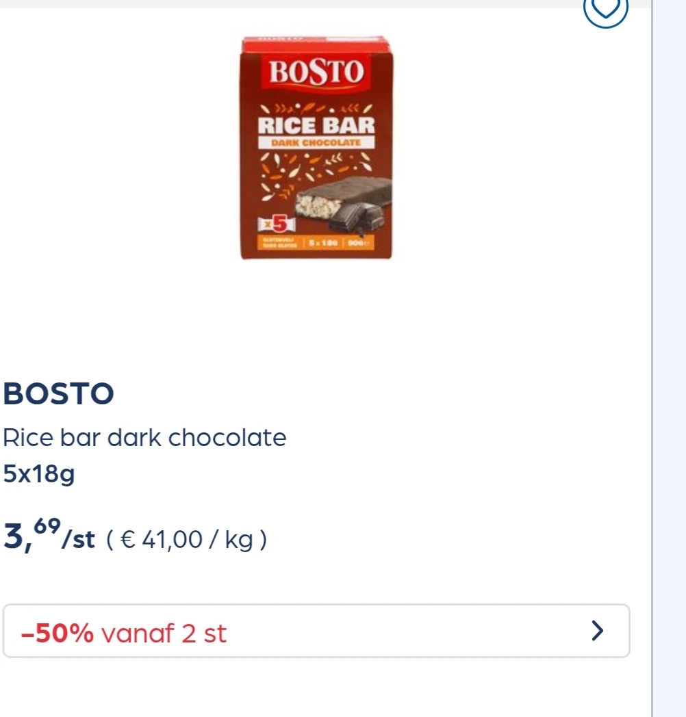 Collect&go bosto rice bar -50%