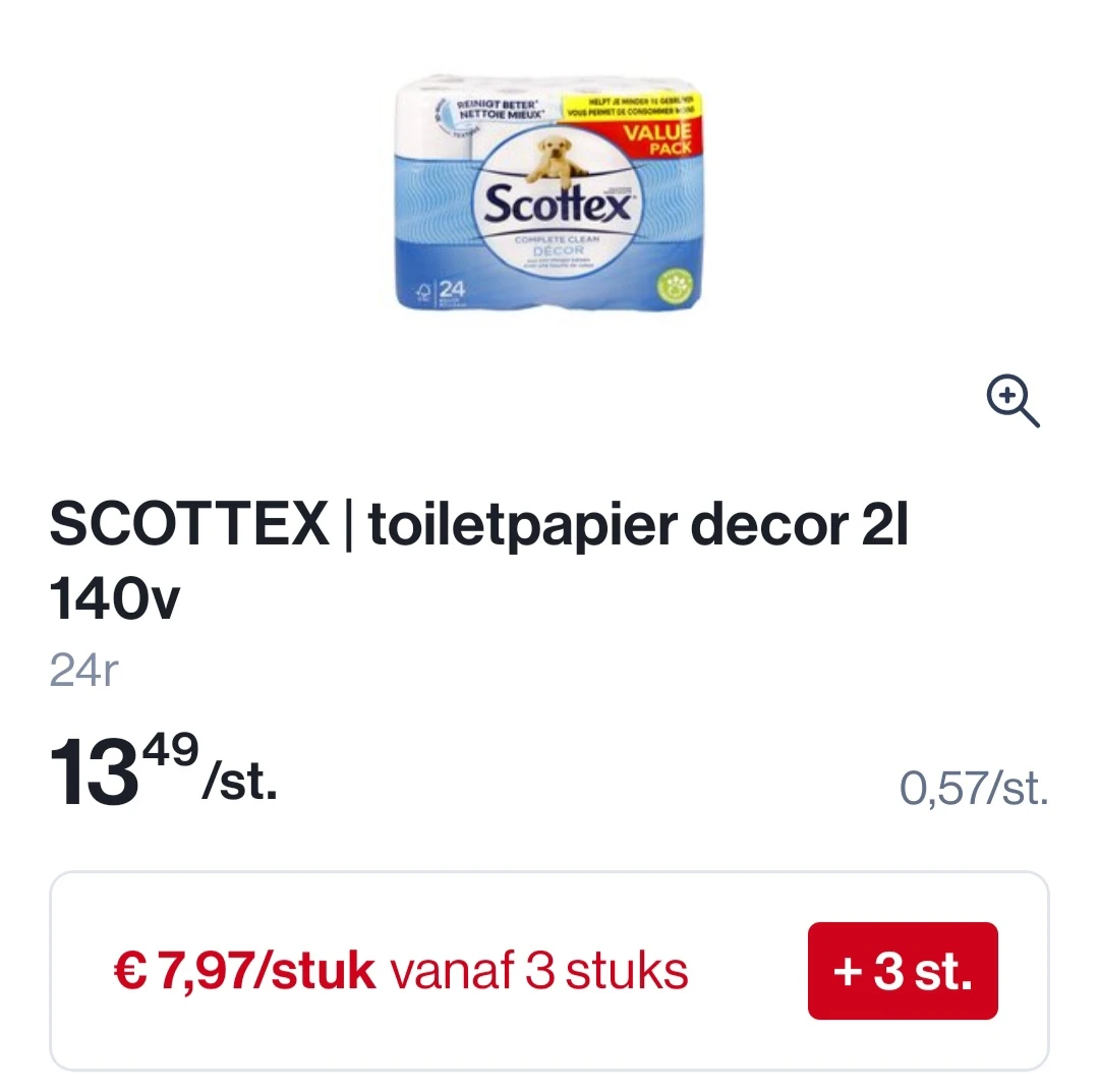Colruyt scottex toiletpapier