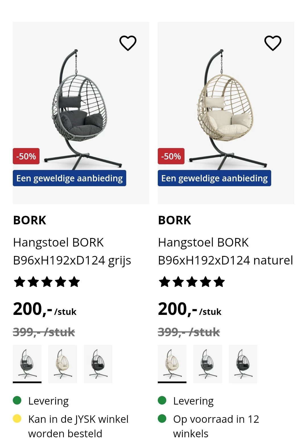 Maak je tuin lenteklaar met een hangstoel van Jysk 50%