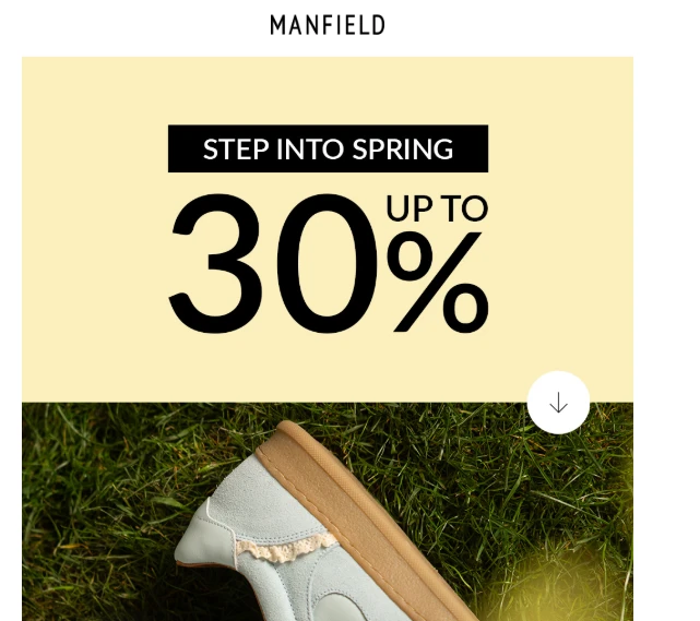 Manfield: tot -30% korting