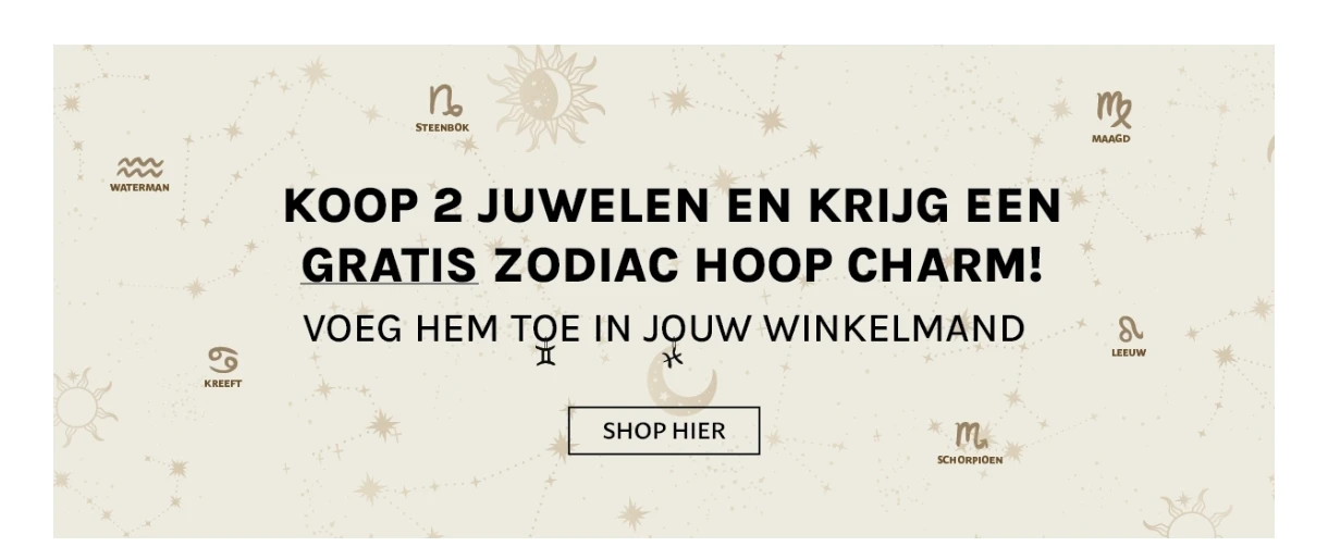 Koop 2 juwelen, krijg een gratis hanger !