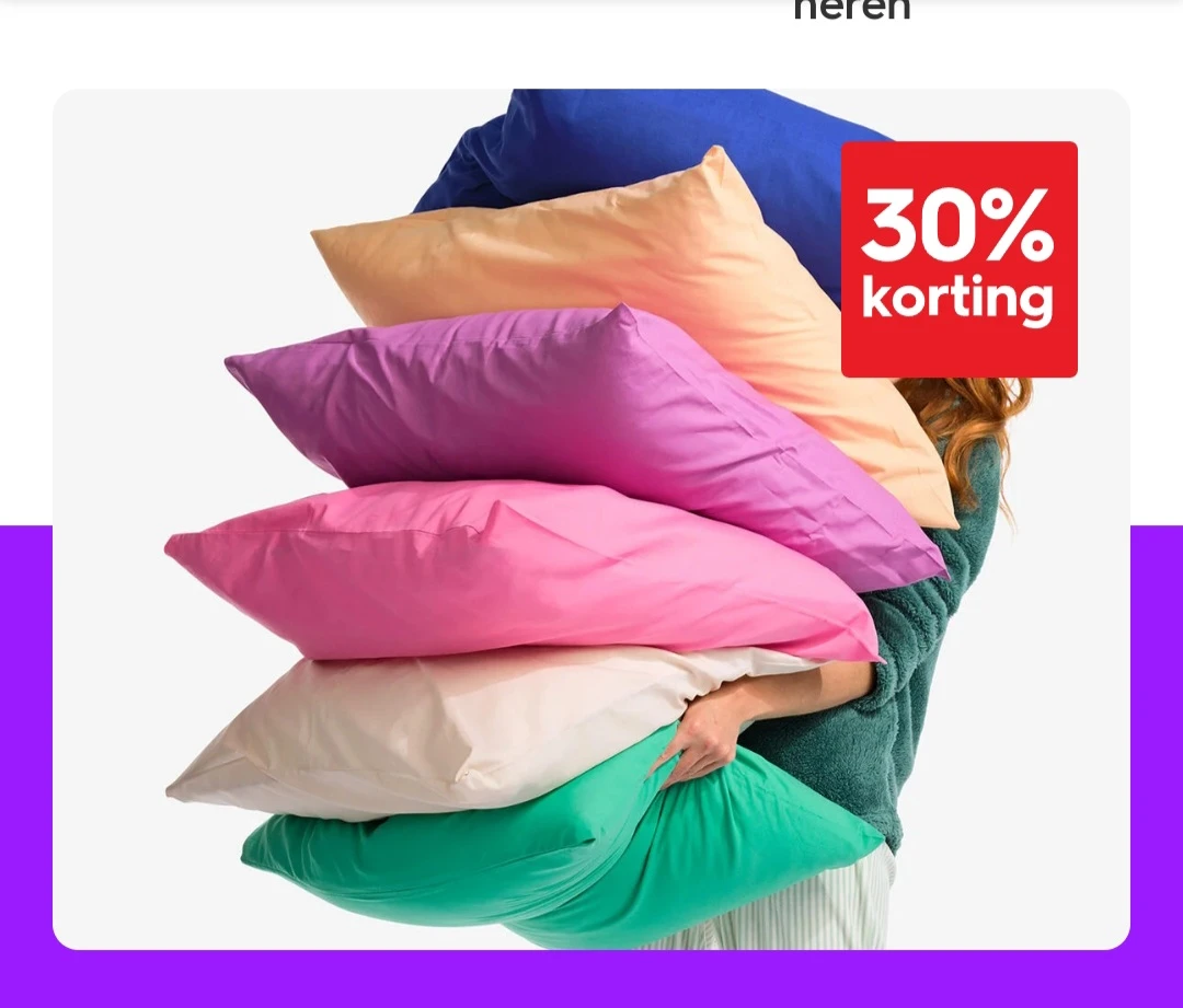 beddengoed 30% korting bij hema.com