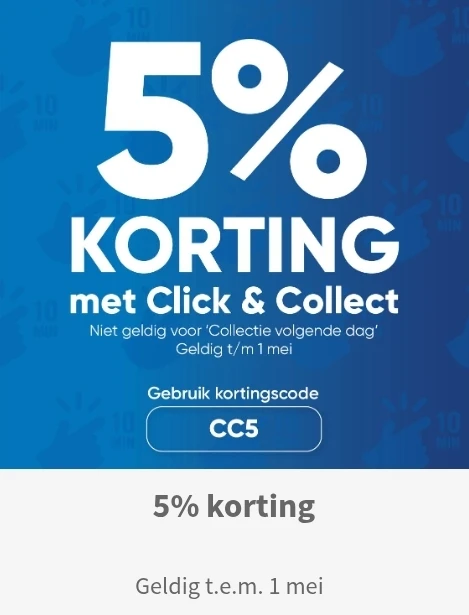 5% korting met Click & Collect