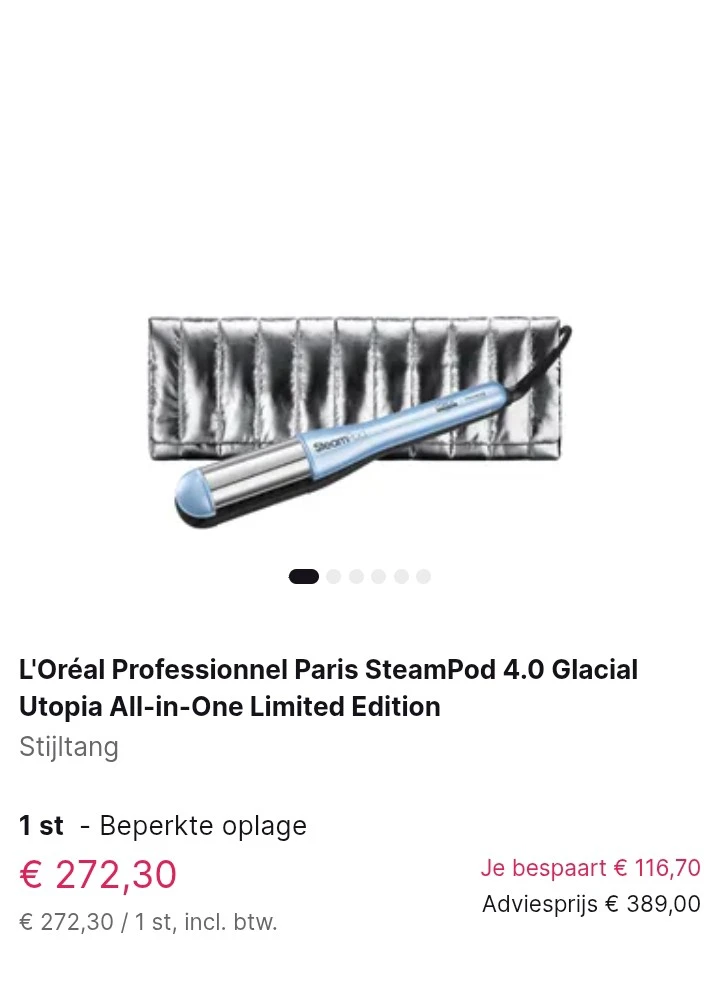 L'Oréal Professionnel Paris SteamPod 4.0 Glacial Utopia All-in-One Limited Edition